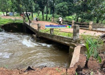 Fortes pluies à Dubréka : Le pont de Bondabon s’effondre sous le poids des eaux