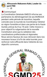Déclaration de l'équipe Makanera